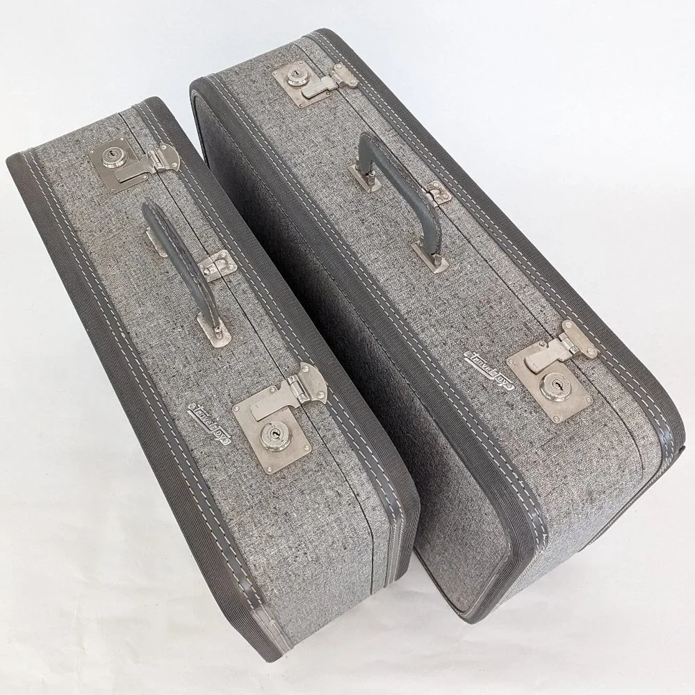 💼✈️ Vintage TravelJoy Locking Hardshell Suitcase ✈️💼